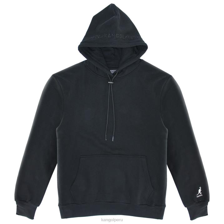 sudadera con capucha bordada hombres Kangol ropa negro B4VR1145