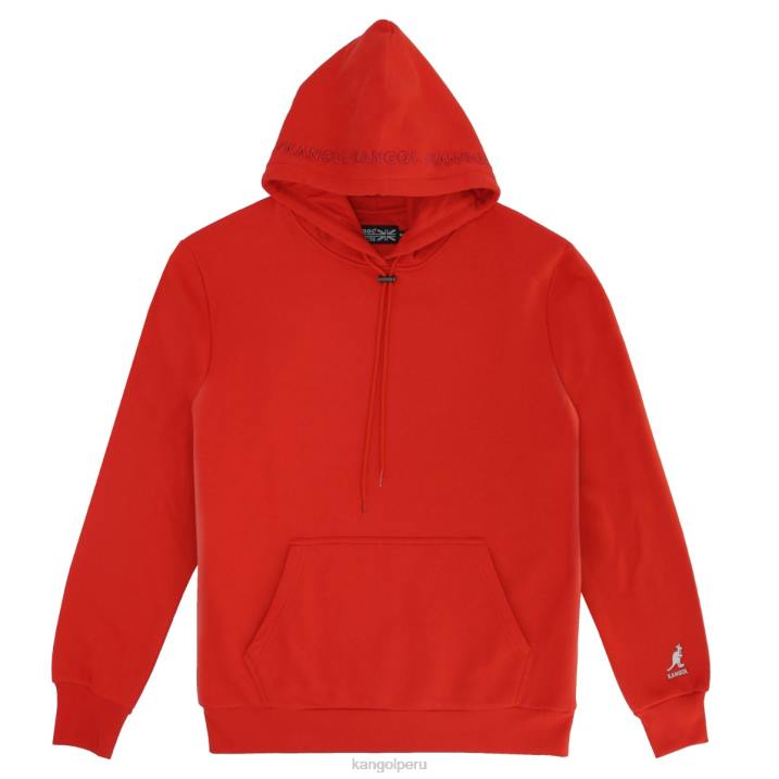 sudadera con capucha bordada hombres Kangol ropa rojo B4VR1149