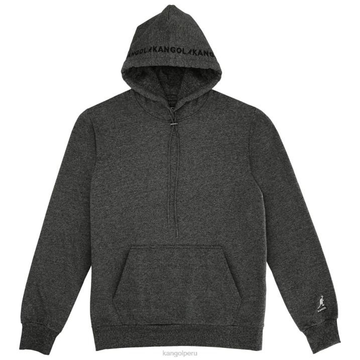 sudadera con capucha bordada hombres Kangol ropa siro negro B4VR1153