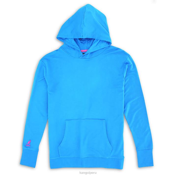 sudadera con capucha de color pop unisexo Kangol ropa empavesado índigo B4VR1115