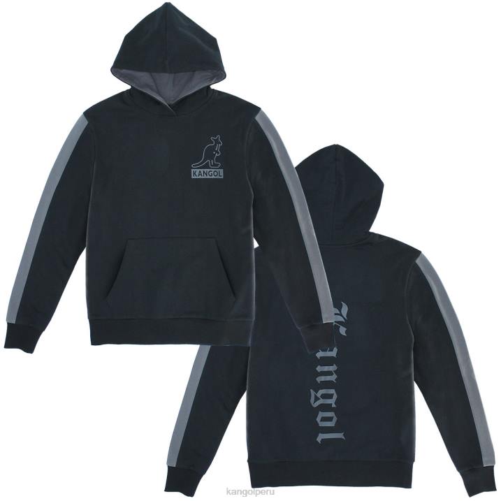 sudadera con capucha gótica unisexo Kangol ropa negro B4VR1104