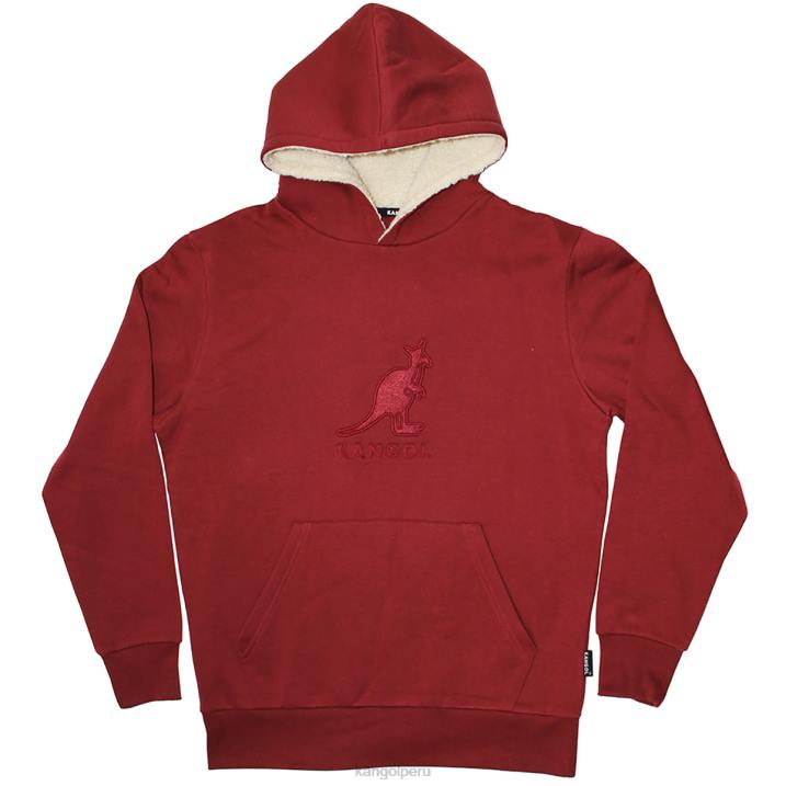 sudadera con capucha sherpa bordada a tono unisexo Kangol ropa higo galaxia B4VR1129