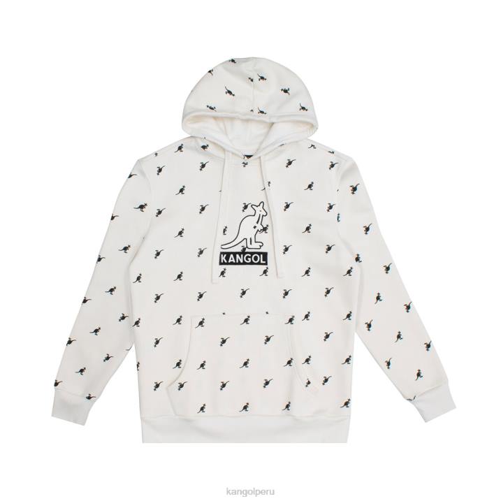 sudadera con capucha unisexo Kangol ropa combo blanco roto B4VR1100
