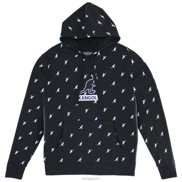 sudadera con capucha unisexo Kangol ropa combo negro B4VR1099