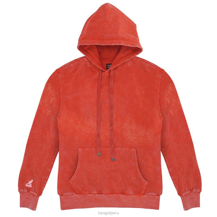 sudadera con capucha y lavado ácido unisexo Kangol ropa subidón de adrenalina B4VR1094