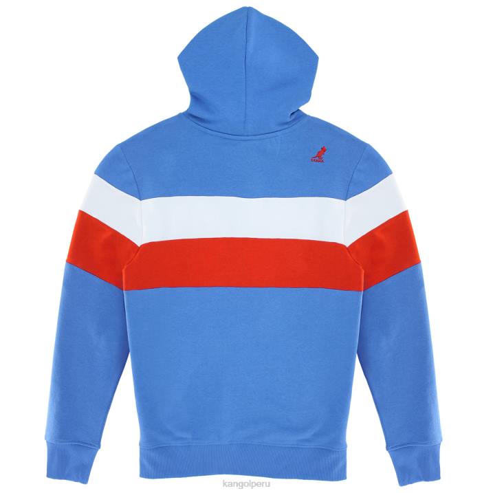 sudadera con cremallera y rayas de color unisexo Kangol ropa combo azul palacio B4VR1121